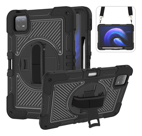 Funda Para Xiaomi Pad 6 11.0 Uso Rudo Con Correa