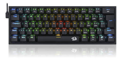 Eclado Redragon Fizz Gamer Mecânico K616-rgb-b (pt-brown)