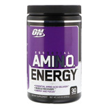 Suplemento En Polvo Optimum Nutrition  Essential Amin.o. Essential Amin.o. Energy Aminoácidos Sabor Concord Grape En Pote De 270g