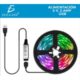 Paquete Con 2 Piezas De Tira Led Rgb De 7 Metros 5v