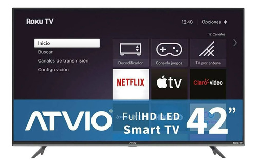 Pantalla Atvio Atv-42fhdr 42  Smart Tv Full Hd Roku Tv Led