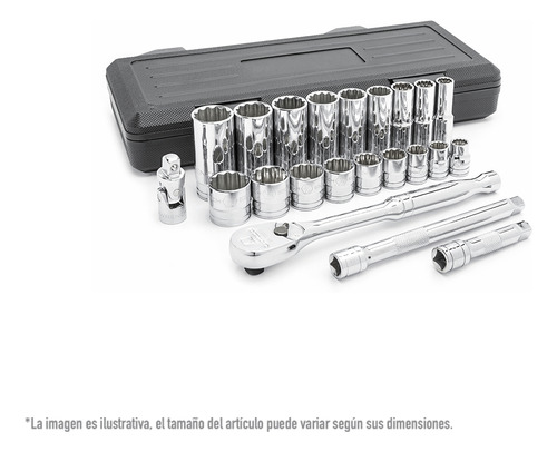 Dados Sae 3/8 PLG 12 Pt Con Matraca Gearwrench 80691