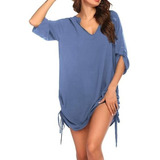 Camisa Blusa Vestido Maxi Camisão Plussize Básica Saídapraia