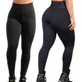 Roupa De Academia Calça Legging Suplex Kit 3 Peças Atacado