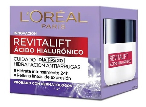 Crema Día Loréal Paris Revitalift Ácido Hialurónico 50ml