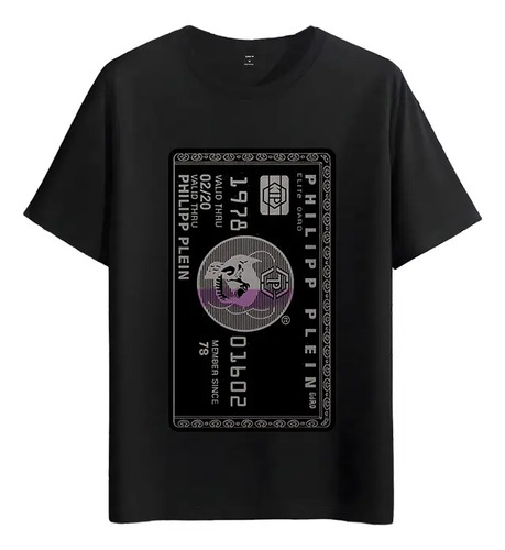 Tshirt Muscle Freaks Philipp Plein Card Estilo Black Card | Meses sin interés