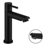 Torneira Banheiro Cascata Lavabo Cuba Preto Fosco Desq308p