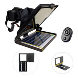 Teleprompter 10,5 Dslr C/suporte Smart + Gopro + Controle Tp