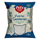 Piedra Sanitarias Para Gato Pet's Class X 2kg De Peso Neto  Y 2kg De Peso Por Unidad