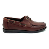 Náutico Hombre Mocasín Zapato Goma Cuero Mdz Alfred