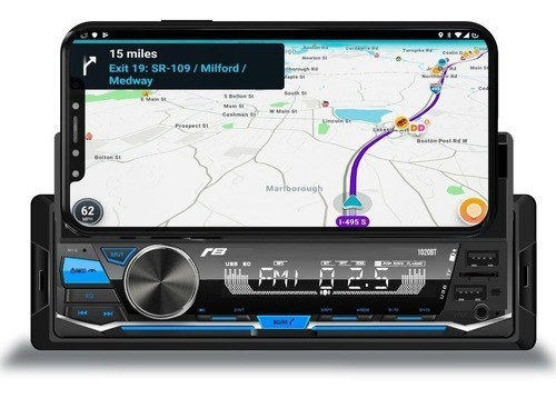 Radio Melhor Que Pioneer, + Suporte P Celular 2 Usb Bt 4x45w