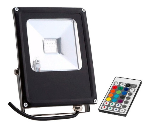 Reflector Led Rgb 50 Watt Ip65 220 V Con Control Remoto 