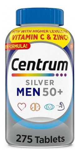 Centrum Silver Men Importado Eua Com 275 Tablets Homen