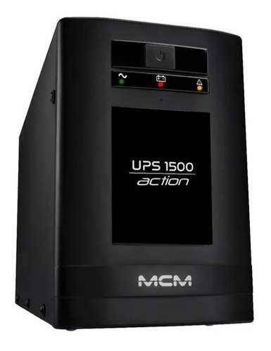 Nobreak Mcm Action 1500va 220v Ups0227 C/ Saída P/ Bateria Cor Preto