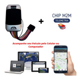 Rastreador Gps Veicular C/ Aplicativo P/ Celular E Chip M2m 