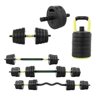 Mancuerna Ajustable 30 Kg Pesas Kit Altera Ejercicio Gym Verde Claro | Envío gratis