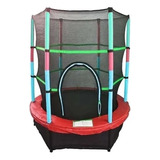 Cama Elastica Saltarina 1,4m Trampolin Proteccion Red Fd1400 Lona De Salto Negro Cobertor De Resortes Negro