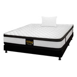 Combo Espumado Sencillo Malta + Base Cama + Almohadas