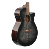 Guitarra Electroacústica Ibanez Aeg70-tch Charcoal Burst Color Transparent Charcoal Burst Material Del Diapasón Nogal Orientación De La Mano Diestro