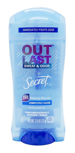 Secret Desodorante Clear Gel Outlast Completely Clean