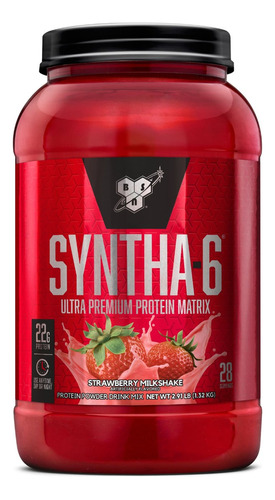 Suplemento En Polvo Bsn  Ultra Premiun Protein Matrix Syntha-6 Proteína Sabor Strawberry Milkshake En Pote De 1.32kg