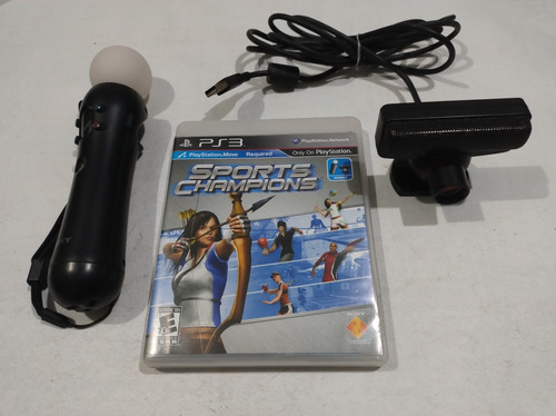 Playstation Move Bundle + Câmera + Jogo - Original Ps3