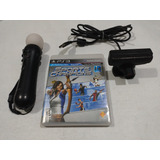 Playstation Move Bundle + Câmera + Jogo - Original Ps3