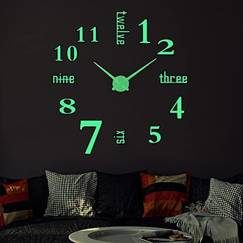 Relojes De Pared Luminosos 3d Con Superficie De Espejo Para