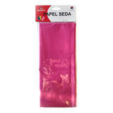 Pack 10 Pliegos Papel Seda Rosado Oscuro Nacarado 50.8x66cm