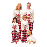 Conjunto Pijama Navideño De Familiares Para Adultos Y Niños
