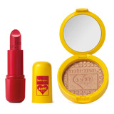 Kit Intense By Amor: Batom Vermelho 3,8g + Blush Iluminador 