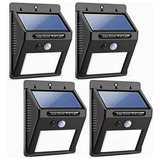 Lámpara De Luz Solar Impermeable Exterior De Pared Led 4pzs