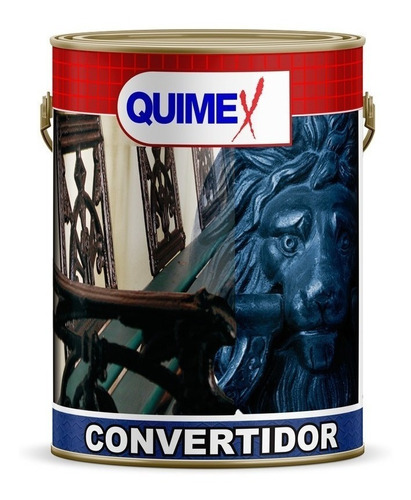 Convertidor De Oxido 1 Litro Blanco Y Gris Quimex Pinturas