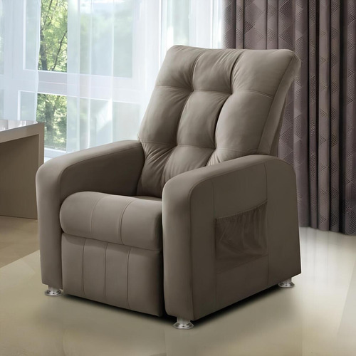 Poltrona Cadeira Reclinável Papai Idoso Sala Tv Relaxamento