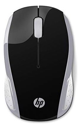 Ratón Inalámbrico Hp 200 (negro/plateado, 2hu84aa)