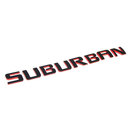 3 Emblemas De Placas De Nombre Oem Suburban, Letras Abs... Foto 2