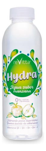 12 Aguas Saborizadas 0% Azúcar + Vitaminas 550 Cc Hydra Sabor Manzana