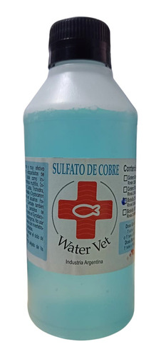 Sulfato De Cobre Water Vet 250ml Rinde 5000 Litros Para Acuarios Marino Y Agua Dulce