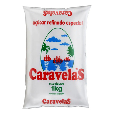 Açúcar Refinado Caravelas Pacote 1kg | MercadoLivre