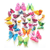 108 Pegatinas De Mariposas 3d Para Decoración De Pared