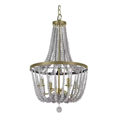 Lámpara Candelabro Lytio 4 Luces Latón Antiguo Dorado Estilo Boho | Meses sin interés