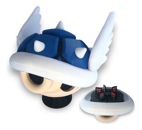 Concha Mario Kart Tortuga Azul Porta Juego Nintendo Switch  