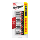 10 Pilhas Energizer Aa E 06 Aaa Palito Alcalina 1 Cart 16 Un