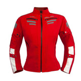 Chamarra Moto Mujer Impermeable Protecciones Biker Wkl 85 Ro