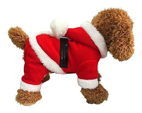 Disfraz Navidad Mascotas Teddy Santa Para Perros Y Gatos