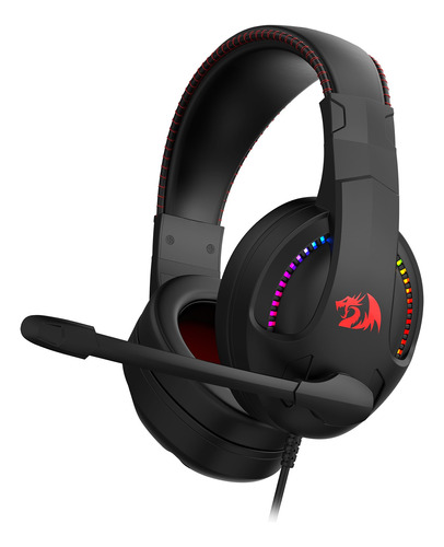 Headset Gamer Redragon Cronus Rgb C Microfone Preto H211