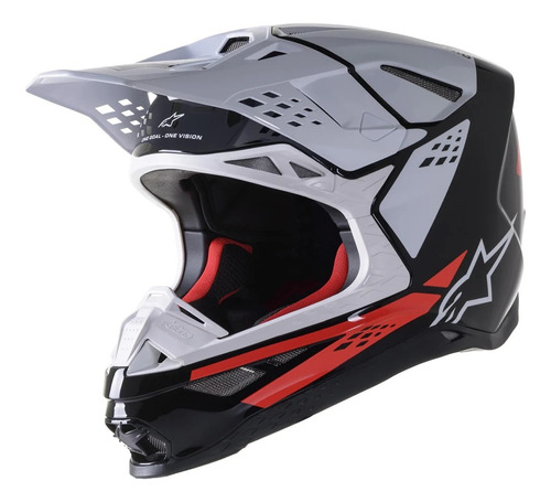 Casco Motocross Alpinestars S M8 Fact Ec Carbono Top Racing