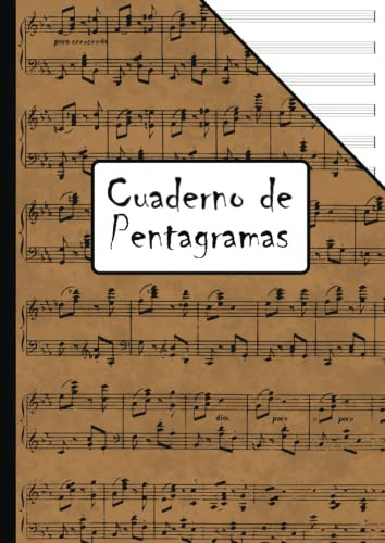 Cuaderno De Pentagramas A4: 100 Paginas De Papel Pautado Par