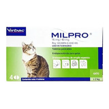 Desparasitante Para Gatos Adultos Milpro X 1 Pastilla. 