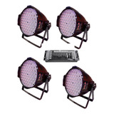 Combo 4 Tachos Led Pls 543 + Consola Dmx Litecraft 192+ Cabl